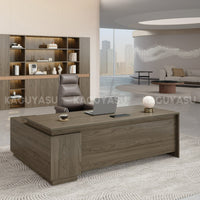 L-Shaped Executive Desk With Storage Cabinet And Privacy Panel – Modern Office Furniture For Home And Workplace LBZ-2141