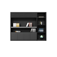 Modern Black Executive Desk in Wood for Office and Computer Work LBZ-756