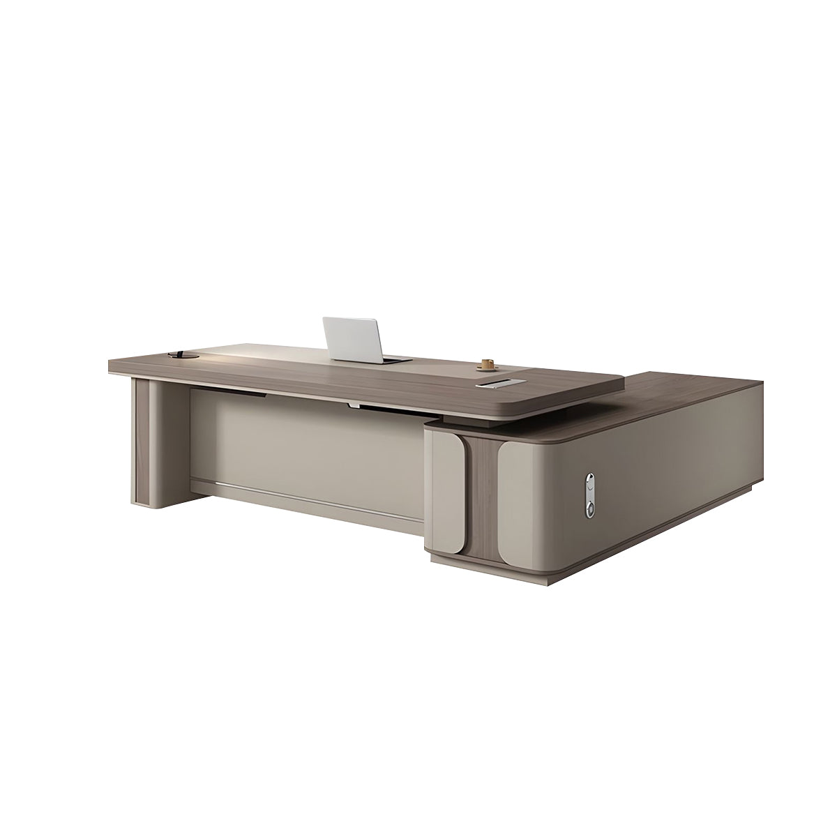 Office Desk Majestic Executive Desk Curtain Board Side cabinet Wiring Hole LBZ-1062