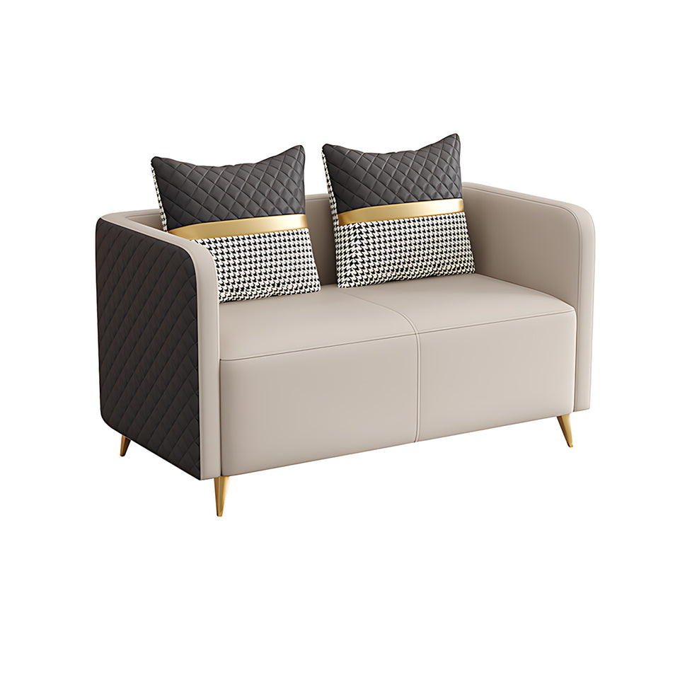 Premium Luxurious Faux Leather Sofa Set for Coffee Shops and Reception Areas JDZH-2079