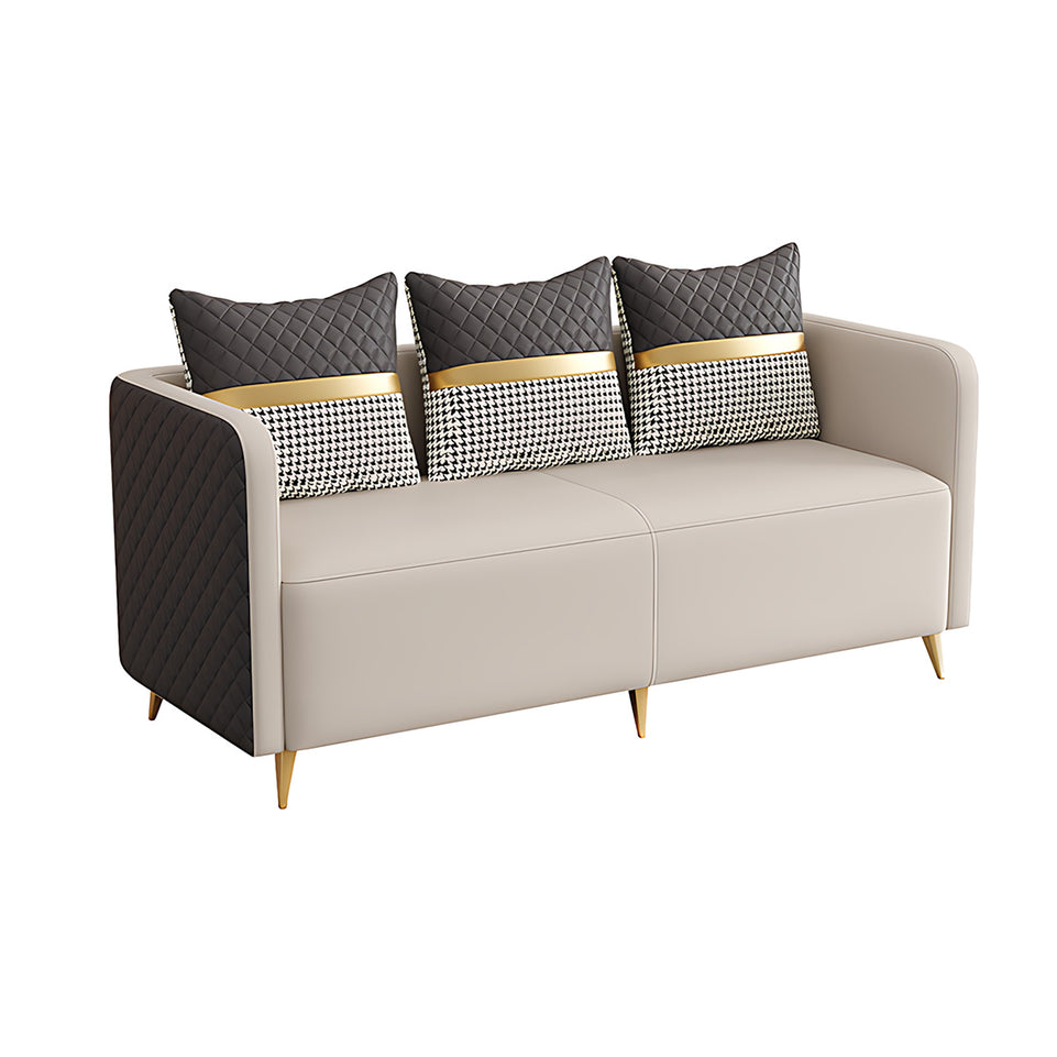 Premium Luxurious Faux Leather Sofa Set for Coffee Shops and Reception Areas JDZH-2079