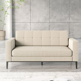 Contemporary Modular Sofa with Ergonomic Backrest, Soft Cushion & Wide Armrests for Office, Living Room & Apartment Spaces (43–75")（Stock Items） (In Stock)