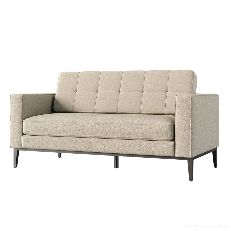 Contemporary Modular Sofa with Ergonomic Backrest, Soft Cushion & Wide Armrests for Office, Living Room & Apartment Spaces (43–75")（Stock Items） (In Stock)