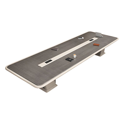 Modern Business-Style Rectangular Conference Table with Sturdy Legs HYZ-2057