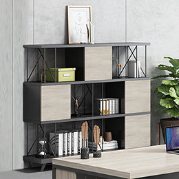 File Cabinet 63 in Tall with Cable Management, Side Storage & Lockable for Office