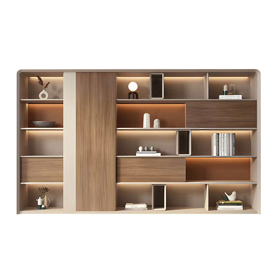 Modern Executive Desk with Cable Management, Wireless Charging & Curved for Home Office
