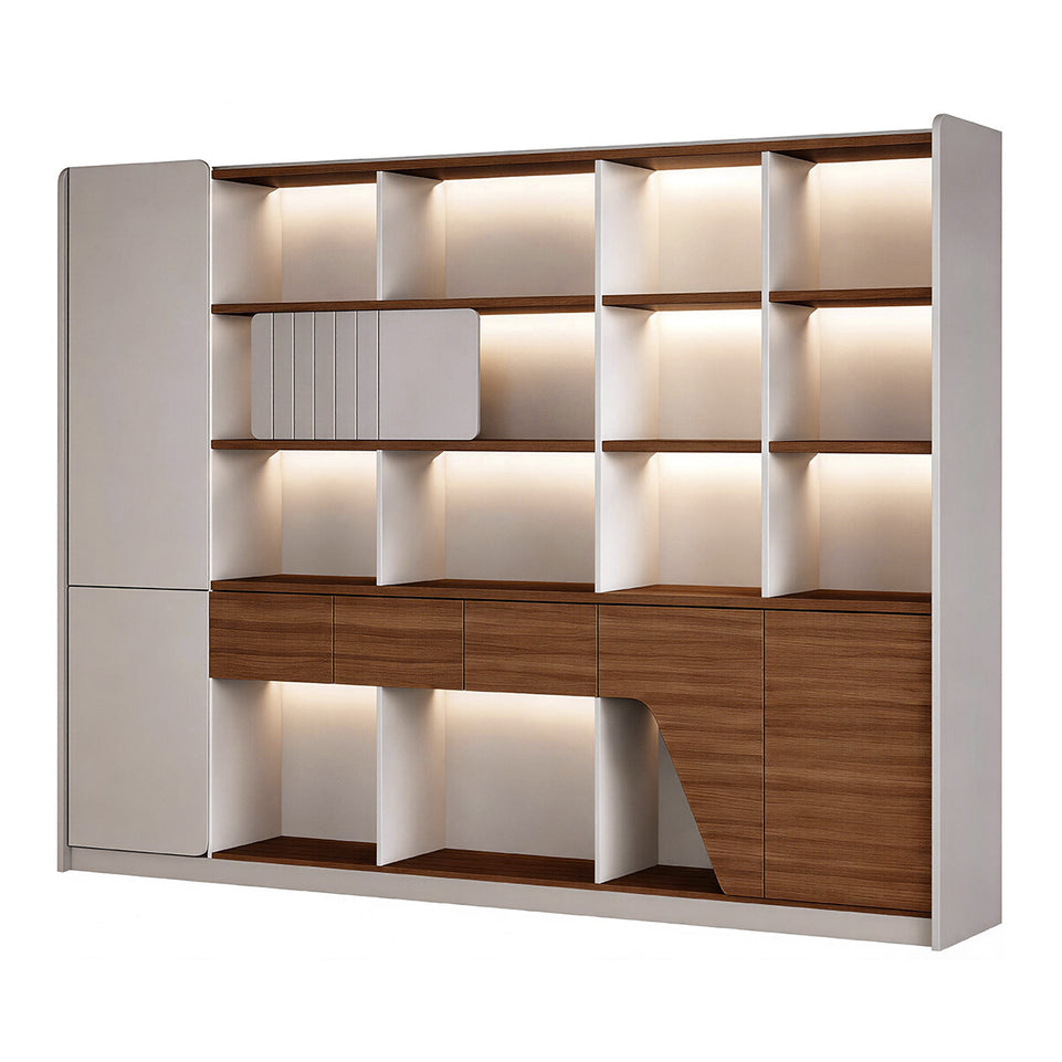 Premium Executive Desk with Hidden Media Box, Lockable Storage & Electric Height Adjustment for Manager Offices (79–102")