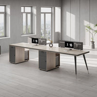 Curved Office Desk with Cable Management, Side Storage & Privacy Panel for Home Office