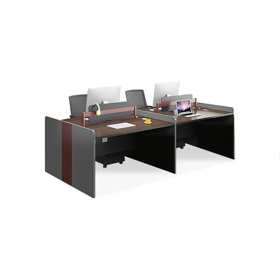 Classic Computer Desk Modern Design Office Desk Six Person Staff Desk with Contrast Color Screen YGZ-10114