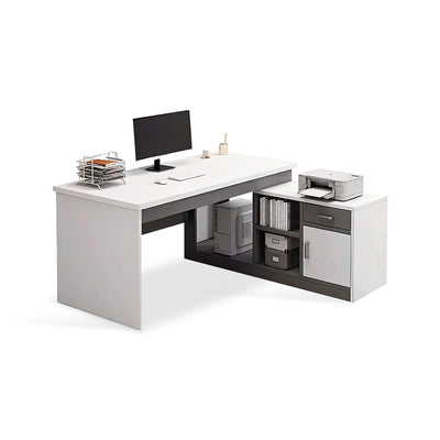 Work Computer Desk Furniture Modern Office Writing Desk Spacious Desktop Multifunctional Cabinet Design YGZ-10115