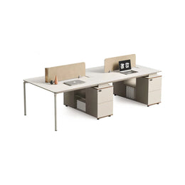 Creative staff desk simple modern workstation staff office white company table YGZ-1021