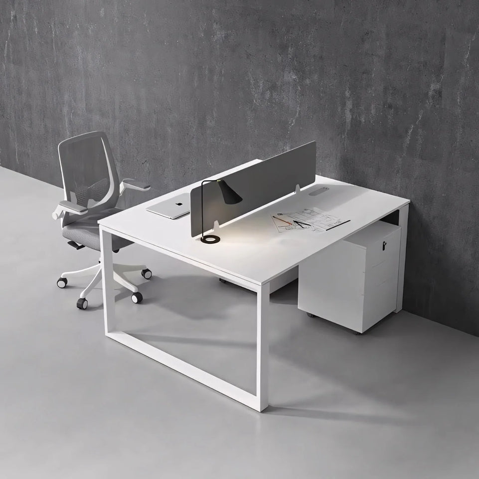 Simple Modern Staff Computer Desk and Chair Six Person Position Screen Office Desk Set YGZ-1027