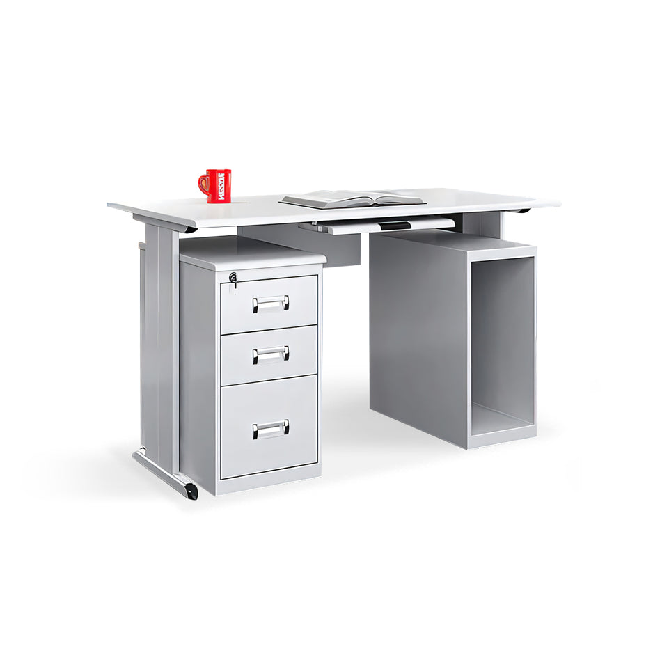 Sleek and Functional Classic Staff Desk and Double Cabinet Combo YGZ-1039