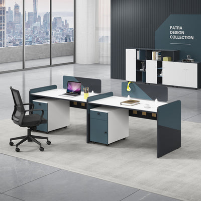 Staff Computer Office Desk Panel style Two Person Financial Workstation YGZ-1068