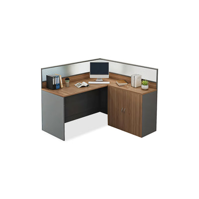 Office Computer Desk L-Shaped Multifunctional Large Capacity Storage Staff Desk L-shaped desk YGZ-1075