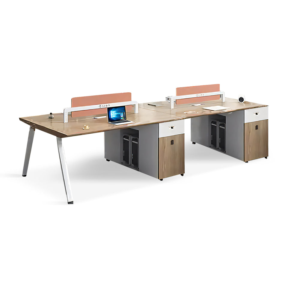 Fashion Office Furniture Desk with Large Capacity Studio Desk with Storage File Cabinet YGZ-1090