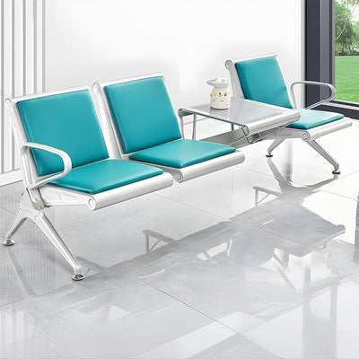 Durable Multi-Person Waiting Chair With Center Table–Padded Seat, Steel Frame, Ideal For Clinics And Airports YLJJ-2009