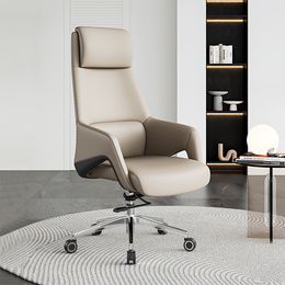 Premium Executive Leather Office Chair Adjustable Recline Breathable Design High Density Foam Seat BGY-2063