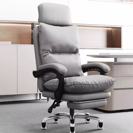 Plush Comfortable Office Chair With Reclining Backrest And Thick Cushion BGY-2058