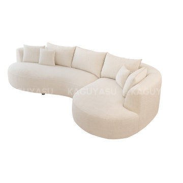 Modern Sherpa Lounge Sofa with Curved Backrest for Living Rooms & Reception Areas SZ-SF-0006