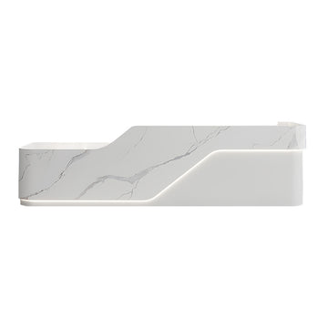 Exquisite Reception Desk with Corner and Moveable Cabinet for Offices and Reception Areas JDT-1090