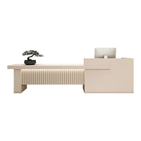 Bridge-Shaped Front Desk with Compartment and 2 Drawers for Training Institution JDT-10150