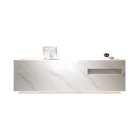 Custom Marble Reception Desk: Stylish and Functional Office Furniture JDT-055