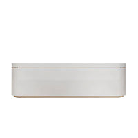 Curved Straight Reception Desk with LED Lights and Drawers for Hotels and Offices JDT-1082