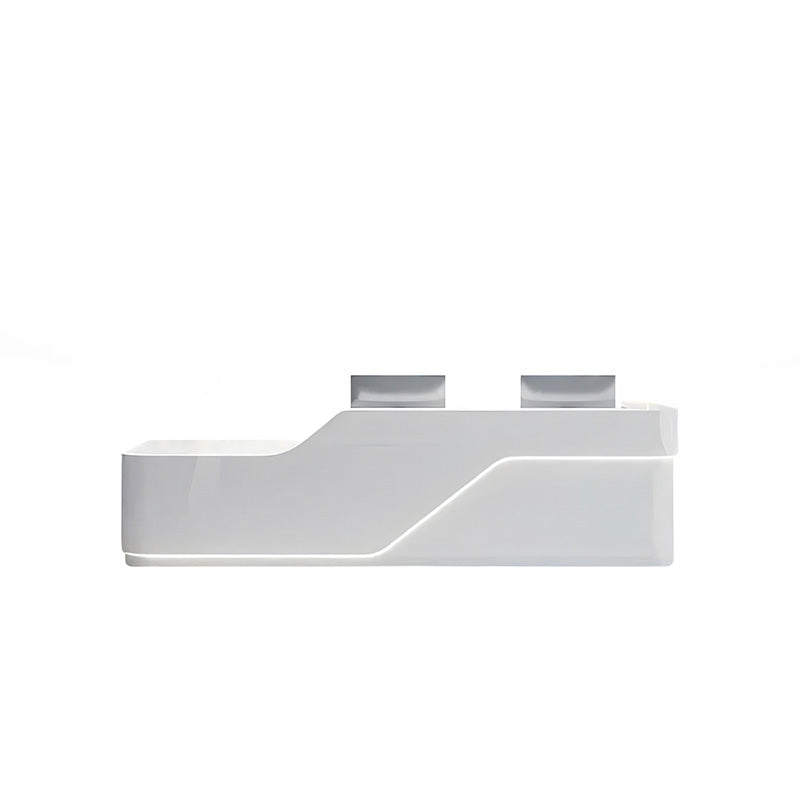 Straight Reception Desk with Corner and Moveable Cabinet for Offices and Reception Areas JDT-1090