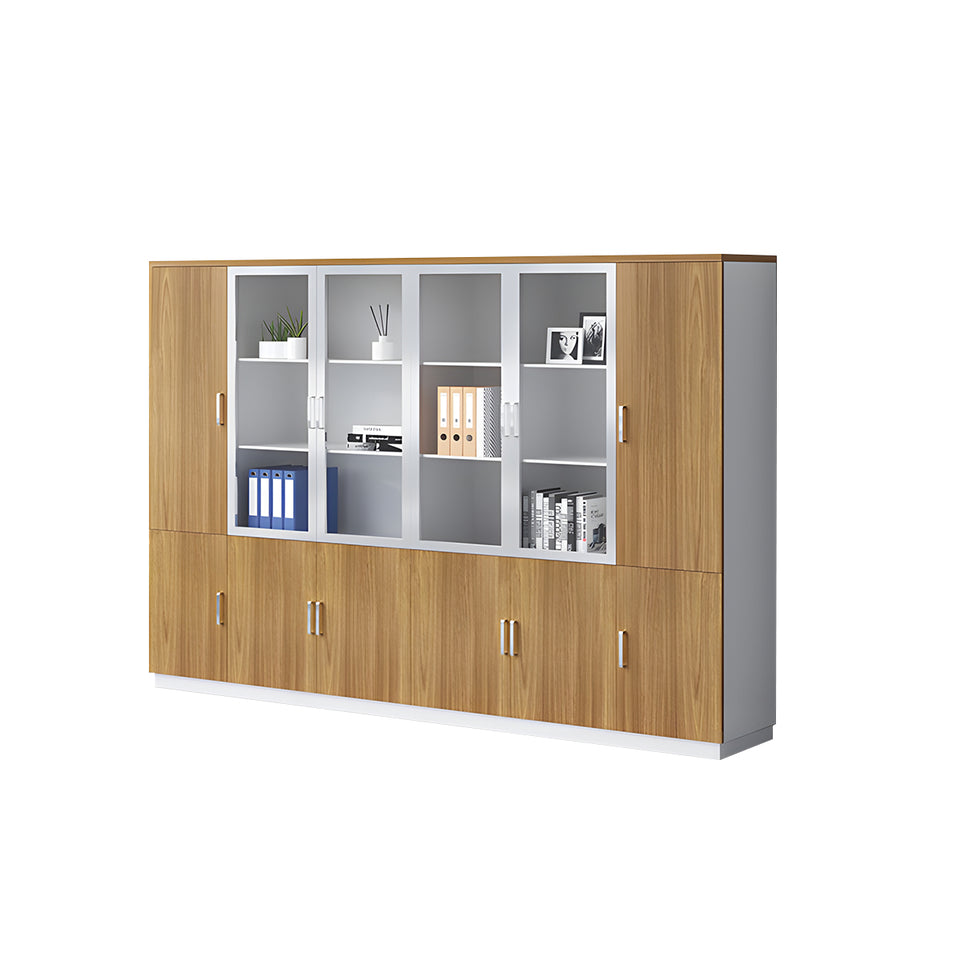 Stylish Office Storage Cabinet Wooden Double-Door Filing Cabinet WJG-1016