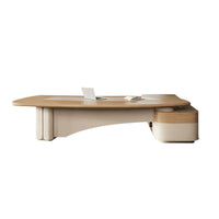 Modern Luxury Executive Desk With Curved Panel Comfortable Office Desk LBZ-1055
