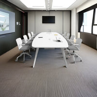 White Boat Shaped Conference Table long meeting desk stylish modern small office table HYZ-1019