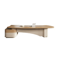 Modern Luxury Executive Desk With Curved Panel Comfortable Office Desk LBZ-1055