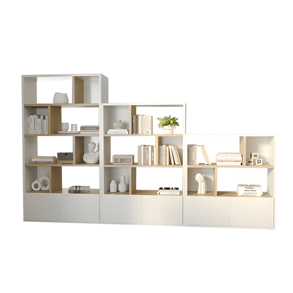 Premium Dual-Sided Office Storage File Cabinet with File and Hollow Display Shelves for Modern Workspaces CWG-2171