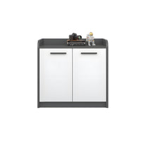 Premium Wooden Floor-Standing Office Tea Cabinet With Lockable Drawers And Spacious Storage For Office Essentials CWG-2163