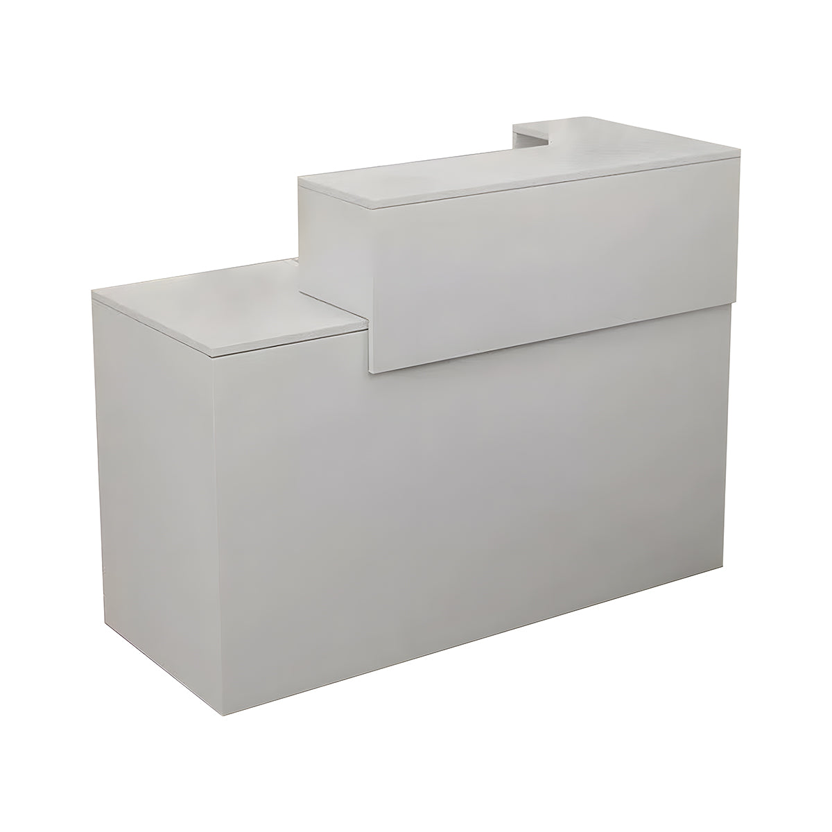 Double-layer Countertop Small Reception Desk with Drawers and Keyboard Tray for Stores JDT-1086
