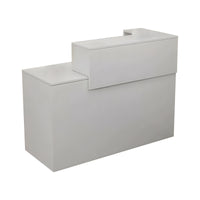 Double-layer Countertop Small Reception Desk with Drawers and Keyboard Tray for Stores JDT-1086