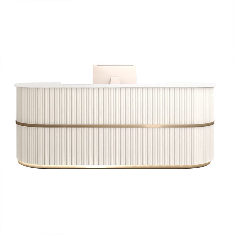 Reception Desk Clothing Store Women's Curved Reception Front Desk JDT-7190（In Stock）