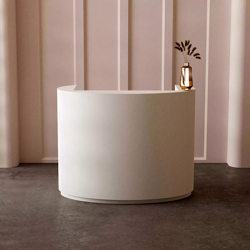 Small Simple Modern Salon Reception Desk with Counter JDT-7306