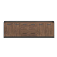 Premium Wooden Floor-Standing Office Tea Cabinet With Lockable Drawers And Spacious Storage For Office Essentials CWG-2163