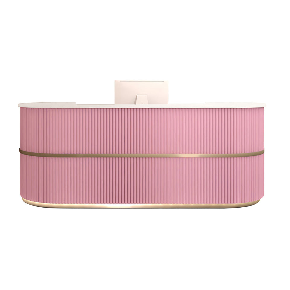 Reception Desk Clothing Store Women's Curved Reception Front Desk JDT-7190