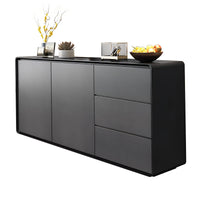 Storage cabinet in black + gray color option