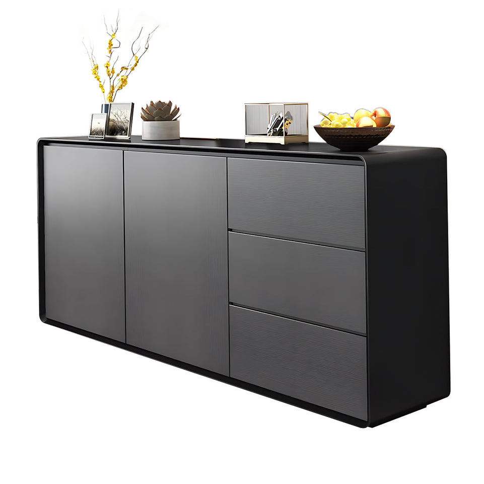 Storage cabinet in black + gray color option
