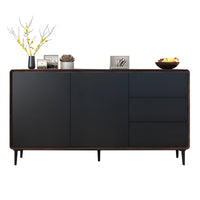Storage cabinet in walnut + black color option