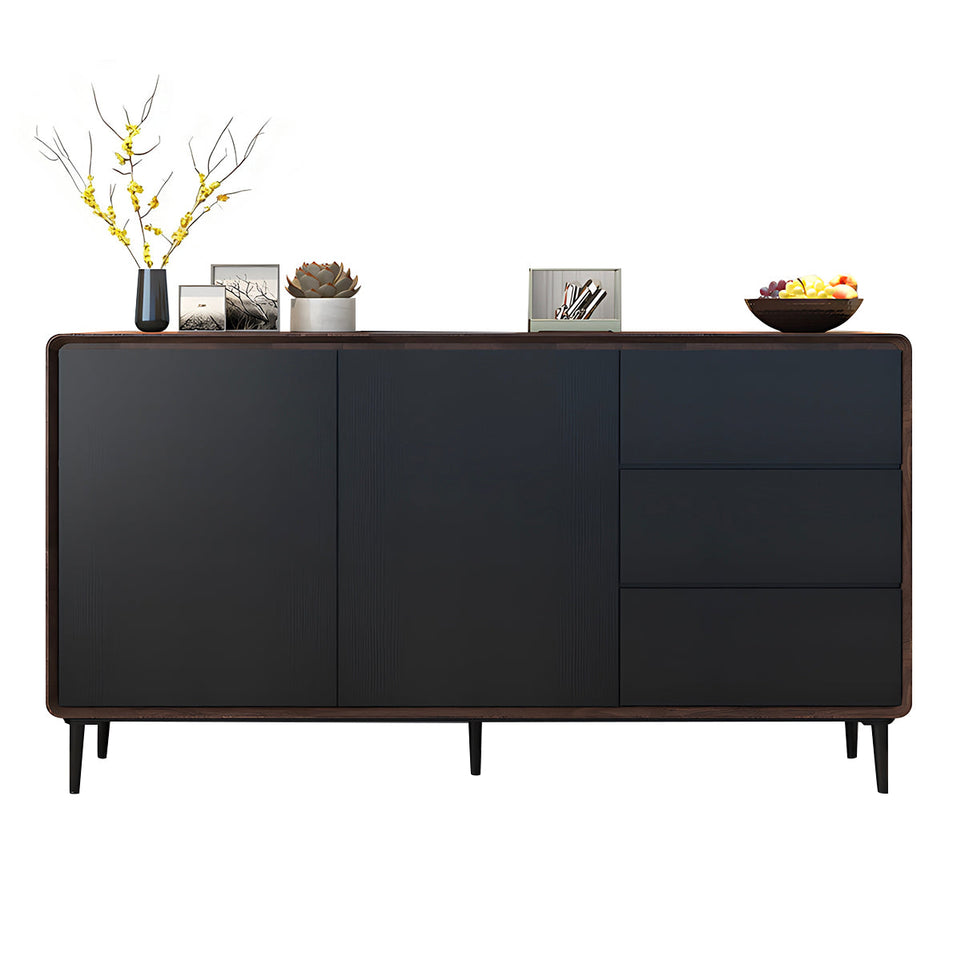 Storage cabinet in walnut + black color option