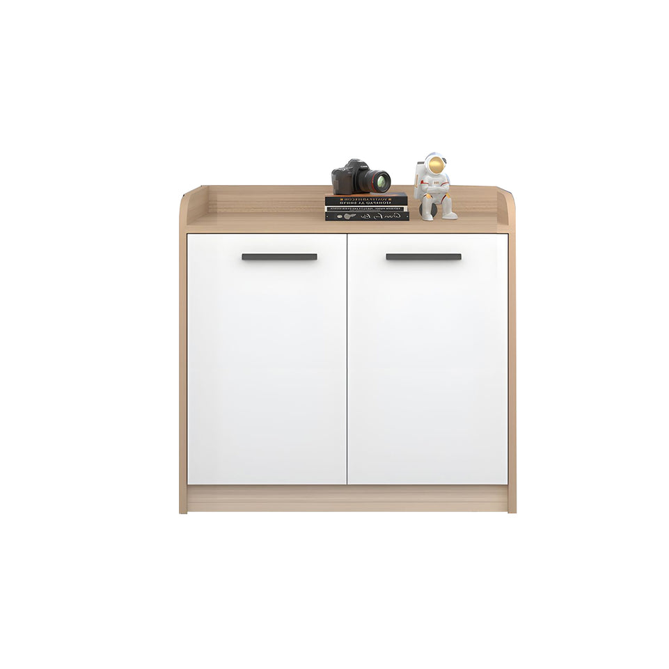 Premium Wooden Floor-Standing Office Tea Cabinet With Lockable Drawers And Spacious Storage For Office Essentials CWG-2163