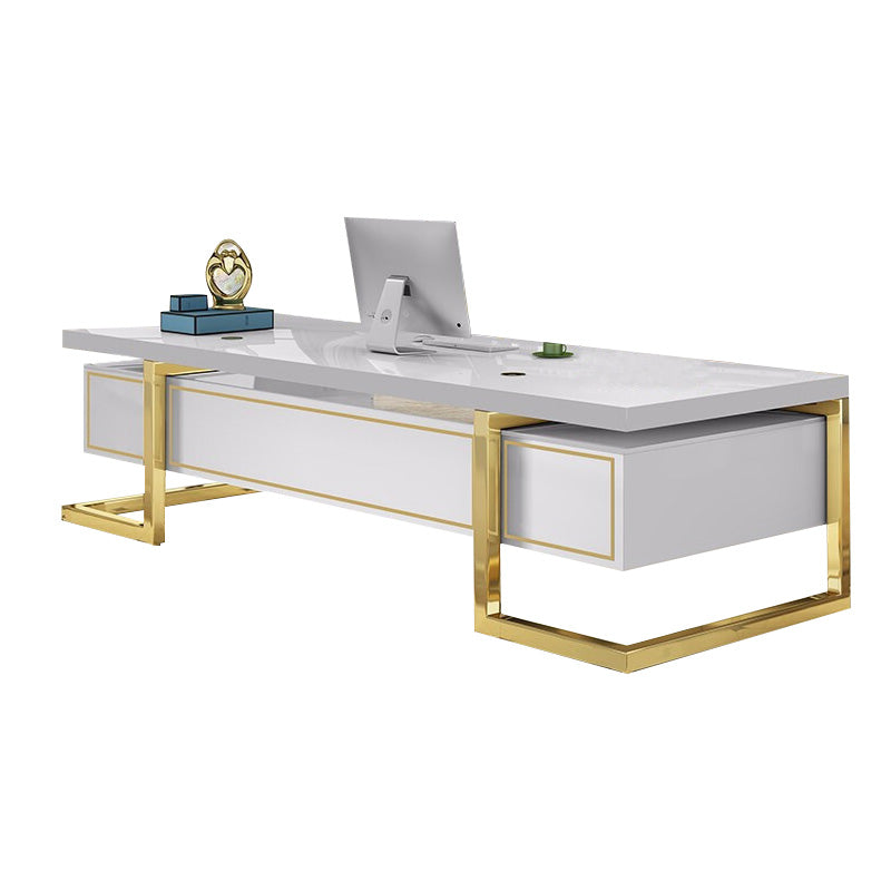 Baked Lacquer Executive Desk for Manager and President's Office LBZ-108