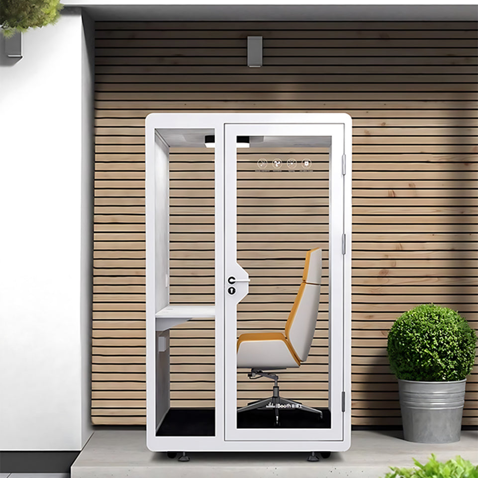 Soundproof Acoustic Privacy Pod with Eco-friendly Materials, Noise Reduction System, Quiet Ventilation & Modular Design for Private Workspaces