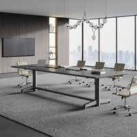 Conference Table with Built-In Power Outlet, Cable Management & Reinforced Legs