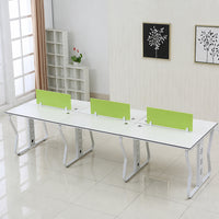 Modern Workstation Desk with Privacy Panels, Cable Management and Mobile Storage